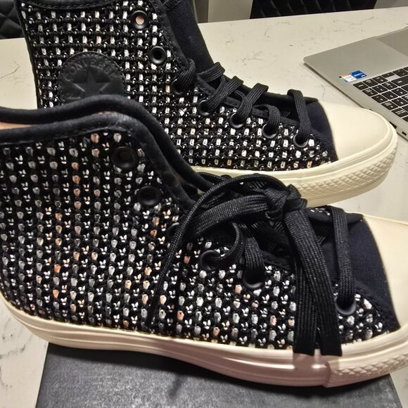NEW Converse Chuck Taylor All Star Lift Platform Crochet Women's Size 7 NEW - Picture 5 of 13